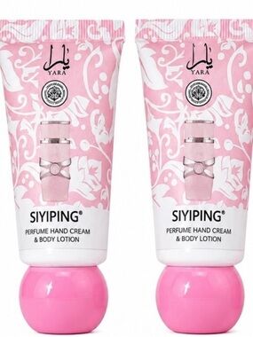 Pink Floral Hand Cream & Body Lotion set of 2